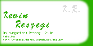 kevin reszegi business card